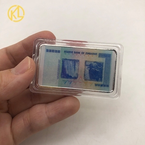 Moneda de Plata Falsa de Zimbabue de <span class=keywords><strong>100</strong></span> Billones de Dólares Personalizada, en Caja de Regalo - Product Image 2