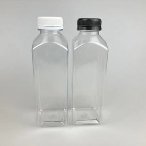 Botella Cuadrada para Jugo de 16 <span class=keywords><strong>Onzas</strong></span>, <span class=keywords><strong>12</strong></span> <span class=keywords><strong>Onzas</strong></span> y 8 <span class=keywords><strong>Onzas</strong></span>, PET Libre de BPA - Product Image 5