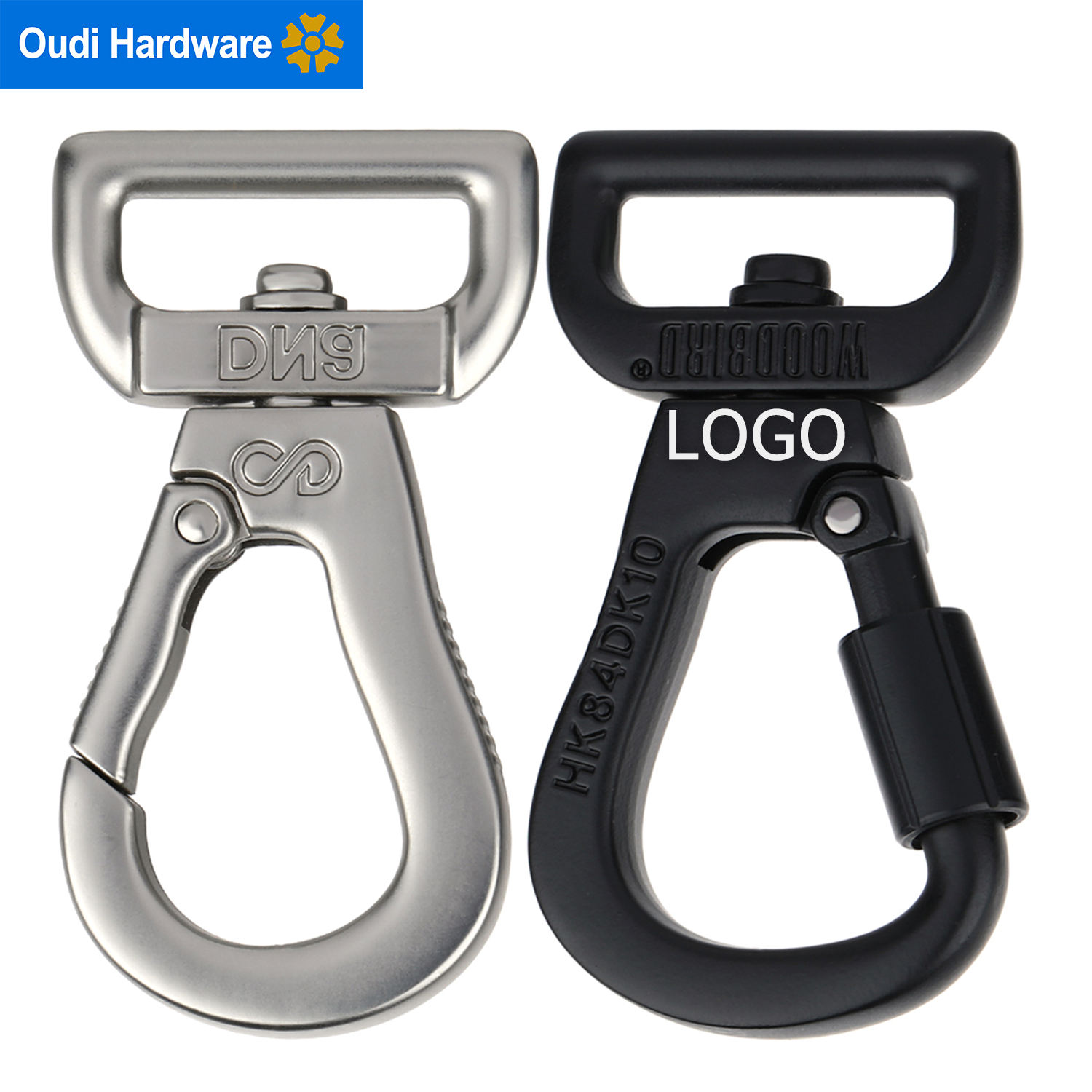 Swivel Snap Hook Dog Leash Clip Zinc Alloy Spring Snap Hook