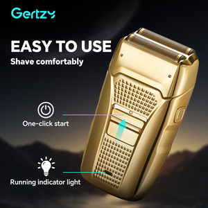 เครื่องโกนหนวดแบบใบมีดคู่ ชาร์จผ่าน USB สำหรับใช้ในบ้านหรือโรงแรม แบบใบมีดเคลื่อนที่ - Product Image 2