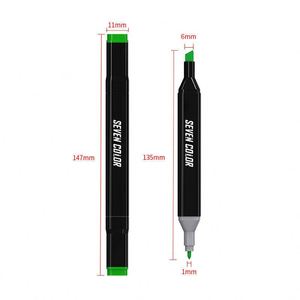 120pcs Acrylic Art Marker Pen <b>Set</b> Refillable Permanent <b>Paint</b> Dual Tip Alcohol Based Pens for School Office DIY Projects - Product Image 2