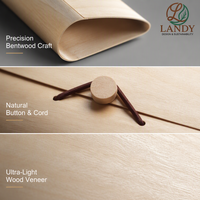 Boîte à thé en écorce de peuplier naturelle de qualité supérieure avec logo personnalisé, emballage en bois respirant et durable pour coffret cadeau de thé chinois