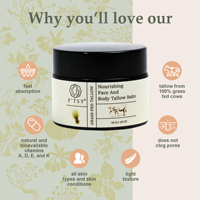 Crème Visage au Suif d'Olive Bio Naturel Soin Éclaircissant Hydratant Raffermissant Éclaircissement de la Peau Hydratant au Suif de Bœuf