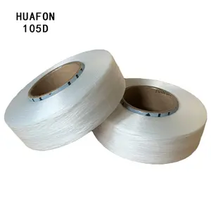 Ünlü huafon fabrika kaliteli elastik likra iplik qianxi 105D AA sınıf HF500 parlak şeffaf çıplak spandex iplik