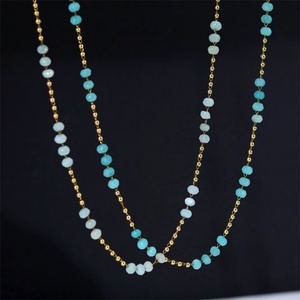 สร้อยโชคเกอร์ประดับลูกปัดหยกสีทอง18K มาใหม่ - Product Image 4