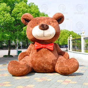 Mascote inflável peludo gigante do urso de pelúcia, decoração do evento do Natal Plush Large Blow Up Brown <span class=keywords><strong>Bear</strong></span> Cartoon Model