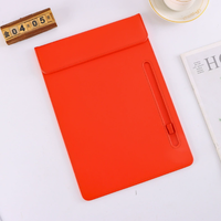 Porte-documents en cuir PU A4 avec aimant et porte-stylo, bloc-notes pliable pour le bureau, les affaires, l'école
