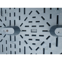 Heavy Duty neuf pieds Single Face Euro Palettes 4-Way Entrée Soufflage En Plastique Léger HDPE PP pour Entrepôt Logistique De Stockage