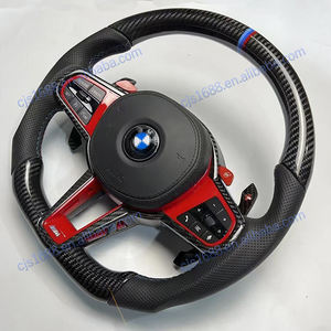 <span class=keywords><strong>Volant</strong></span> CS Racing Nouveau pour <span class=keywords><strong>BMW</strong></span> 4 5 7 Series G30 G11 G60 G70 G05 X3 X5 X6 X7 Fibre de carbone modifiée avec matériau en cuir - Product Image 3