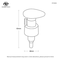 Nouvelle pompe à lotion à aspiration arrière blanche, design innovant, ressort externe, tête de pompe anti-pollution 1cc, pour flacons de crème liquide et de shampoing