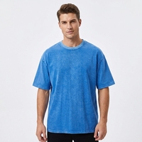 2026 vieux T-shirt lavé rue couleur unie lâche neige lavage blanc noir chemise à manches courtes