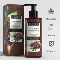 Huile Corporelle Végétalienne au Beurre de Cacao en Gros, OEM ODM Marque Privée, Hydratante à la Vitamine E pour une Peau Éclatante et Radieuse