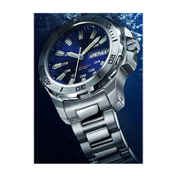 Montres mécaniques de plongée haut de gamme en acier, lumineuses, de conception et fabrication usine, simili calendrier, pour marque privée
