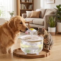 Distributeur d'eau intelligent pour animaux de compagnie Lingliang, fontaine automatique pour chats et chiens, pompe silencieuse sans fil
