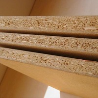 Panneau de particules marron monocouche de 15 mm, économique, imperméable, en bois-ciment, pour usage intérieur et applications hôtelières