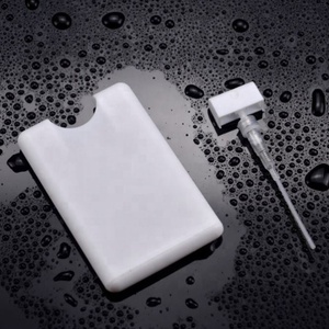 Screen Printing 20ml <b>Plastic</b> Credit Card Flat Spray Bottle <b>Pocket</b> Size Card Sprayer,empty White Credit Card Perfume Spray - Product Image 5
