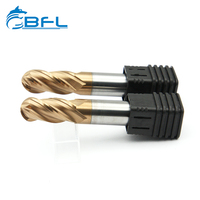 BFL Fresas de extremo de corte de punta esférica Herramientas de broca de enrutador Cortadores OEM Tamaño en pulgadas 3/8 "Vástago 7/16" Vástago 1/2 "Vástago