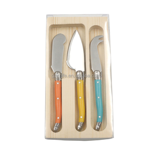 Ensemble de couteaux à fromage en acier inoxydable <span class=keywords><strong>Laguiole</strong></span> 3 pièces pour restaurant à domicile comprenant un épandeur de beurre Cleaver Cheese Tools Kitchen - Product Image 2