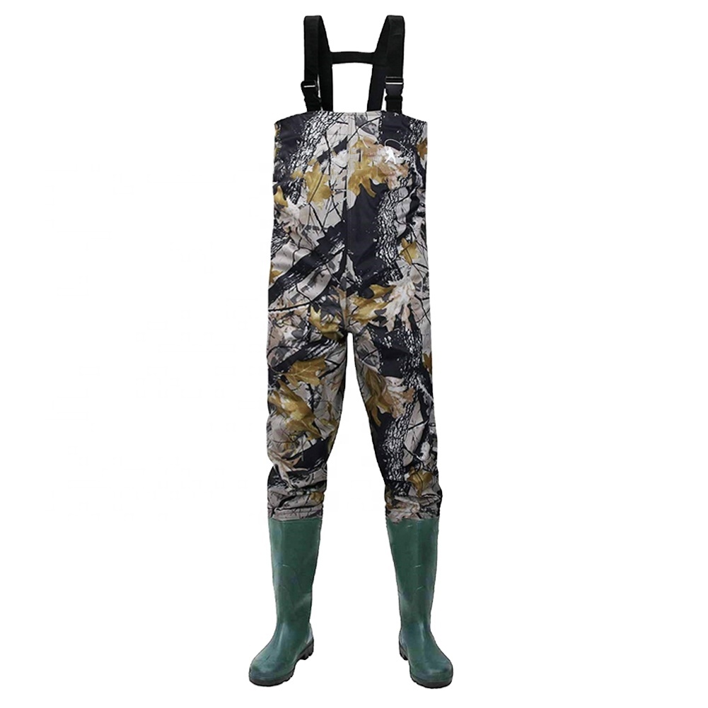 UOO Custom Camouflage Suits Atmungsaktive Jagd Neopren Fliegen fischen Waders mit Stiefeln