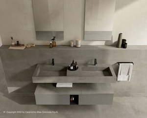 Custom Plan Vasque Doble <span class=keywords><strong>Lavabo</strong></span> Vaniti <span class=keywords><strong>Mueble</strong></span> de Baño Diseño Minimalista - Product Image 4