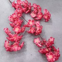 DKB usine artificielle bas prix de gros en vrac haute qualité rose blanc fleurs de cerisier artificielles