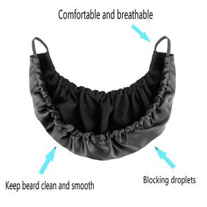 Wholesale Fine Quality Silk <strong>Beard</strong> <strong>Cover</strong> Adjustable Double Layer Facial Men <strong>Beard</strong> <strong>Cover</strong> Private Label <strong>Beard</strong> <strong>Cover</strong> - Product Image 2