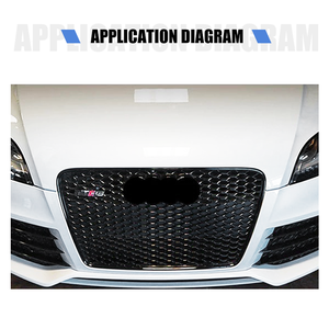 Yinhua <span class=keywords><strong>prix</strong></span> direct d'usine 08-14 <span class=keywords><strong>TT</strong></span> grilles de voiture maille en nid d'abeille noire pour TTRS sans logo de voiture - Product Image 2
