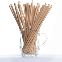 Pailles à boire jetables flexibles biodégradables en bagasse de canne à sucre