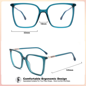 <span class=keywords><strong>2025</strong></span> xu hướng kính quang học khung Acetate màu đen và trong suốt Kính máy tính cho nam giới và phụ nữ thời trang Kính - Product Image 3