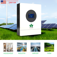 3KW hibrid ev kullanımı güneş invertör 5.5KW MPPT tek üçlü çift AC/DC 12V/110V/220V amerikan standart bölünmüş faz inverteri