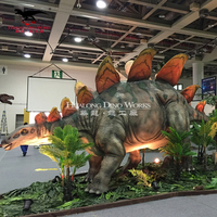 Exposition de musée grandeur nature Statue de dinosaure Décoration de jardin géante
