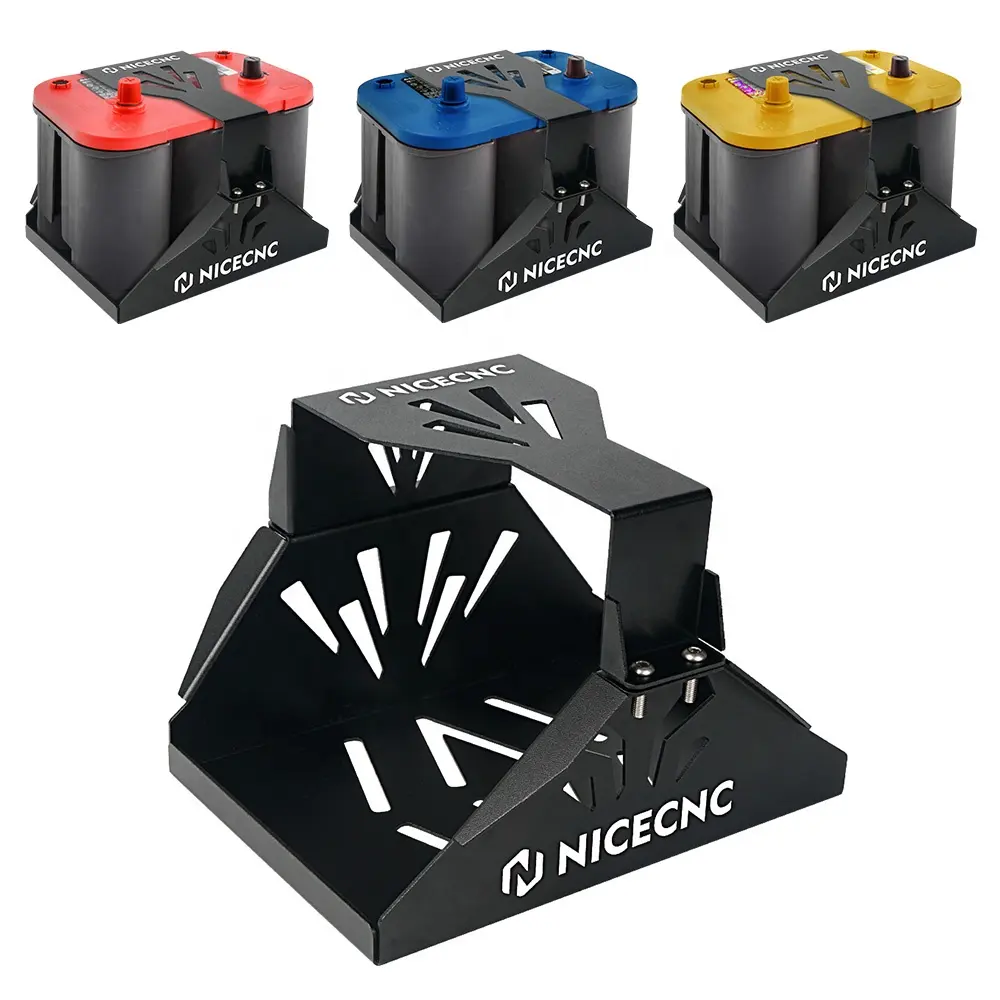 Nicecnc Aluminium Batterij Hold Down Tray Box Mount Voor Optima Batterij Rode Top 34 34/78