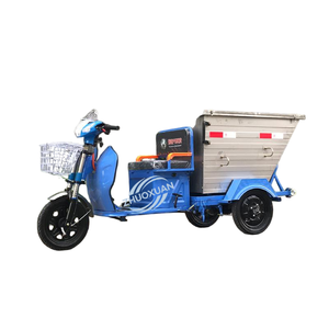 Camion de transfert de déchets électrique à trois roues, 400L, acier inoxydable, 48V, charge utile de 100-200 kg, autonomie de 50-70 km, 501800W, CE - Product Image 1