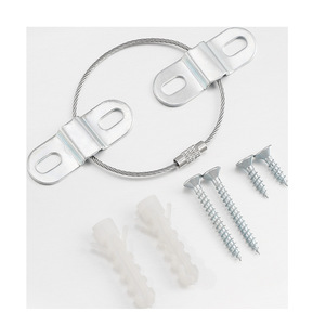 Safety Anti Tipping Buckle <b>Metal</b> Wire With Screws And Anchors For Furniture Wardrobe Bookcase <b>Cabinet</b> <b>Wall</b> Mount - Product Image 1