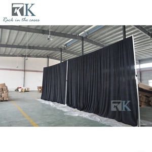 Black Lightproof Drapery Telescopic Uprights <b>Pipe</b> Pole Backdrop Stand - Product Image 4