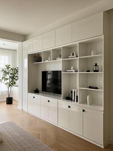 Chất lượng cao tối giản <span class=keywords><strong>TV</strong></span> tủ làm bằng gỗ rắn cho trung tâm giải trí gia đình - Product Image 3