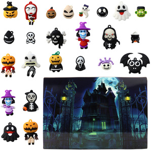 Nouveau <span class=keywords><strong>calendrier</strong></span> <span class=keywords><strong>de</strong></span> <span class=keywords><strong>l</strong></span>'<span class=keywords><strong>avent</strong></span> d'Halloween, boîte mystère à thème d'horreur avec des jouets en PVC, boîte mystère pour Halloween, cadeau pour enfants - Product Image 1