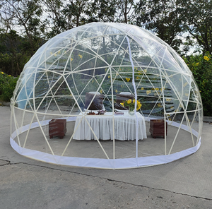 Dôme géodésique imperméable de 3,6 m de diamètre, serre verte, tente de glamping, tente de restaurant - Product Image 1