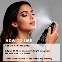 Spray Fixateur de Maquillage Hydratant Longue Durée Contrôle du Sébum avec Niacinamide 60ml Marque Blanche – Brume Finissante Douce et Hydratante