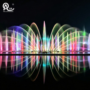 Fontaine musicale dansante à jets d'eau contrôlée par DMX, avec LED changeantes de couleur, pour parcs et projets de paysagisme. - Product Image 2