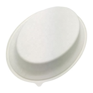 Bagazo Biodegradable de caña de azúcar, contenedor de alimentos, Bol ovalado, caja de contorneador Bio Lanch de 32oz para embalaje de alimentos - Product Image 5