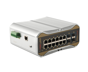 Commutateur POE industriel ONV Commutateur central industriel <span class=keywords><strong>DIN</strong></span> <span class=keywords><strong>RAIL</strong></span> géré IPS36168PFM 16 ports - Product Image 2