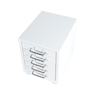 Hiện Đại Màu Xám Trẻ Em Máy Tính Để Bàn Lưu Trữ Kim Loại Tủ Hồ Sơ Với 5 Ngăn Kéo - Product Image 4