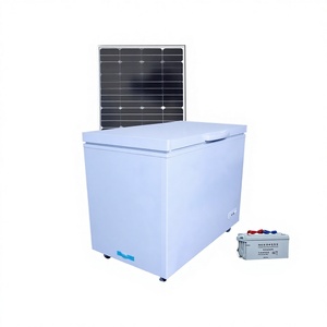 Congélateur coffre <span class=keywords><strong>sans</strong></span> givre alimenté par énergie <span class=keywords><strong>solaire</strong></span> 12V, 100L-700L, compresseur CC, <span class=keywords><strong>réfrigérateur</strong></span>/congélateur portable, classe A+ d'efficacité énergétique - Product Image 1