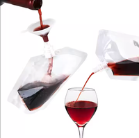 Sacs d'emballage debout en plastique personnalisés liquide fruits jus café vin boisson sac pochette à bec bouteille