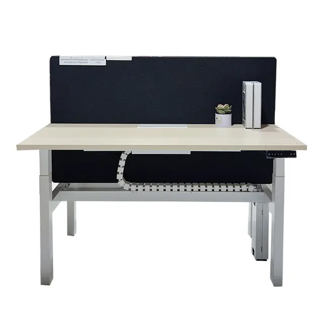 Electric Lifting Desk Staff Screen Computer Table Double Workstation Intelligent Height Adjustable Lifting Desk