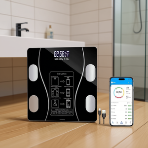 Báscula Digital Bluetooth con Capacidad de 180 kg, Recargable por USB, Báscula Inteligente con Aplicación, Medición de Grasa Corporal y IMC - Product Image 3