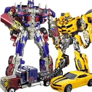 Figurine d'action robotique transformable 30CM Optimus Bumble <span class=keywords><strong>Megatron</strong></span> Noir Or en alliage, modèle Star Commander Camion Voiture, Cadeau - Product Image 1