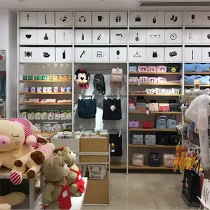 أرفف خشبية ومعدنية حديثة معروضة للبيع حسب الطلب رفوف متينة مفردة الأرفف للسلع الضخمة مع خزانة - Product Image 4