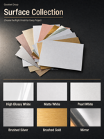 Feuille d'aluminium pour sublimation sur mesure, panneau photo métallique anodisé et enduit, vierge pour impression par transfert thermique